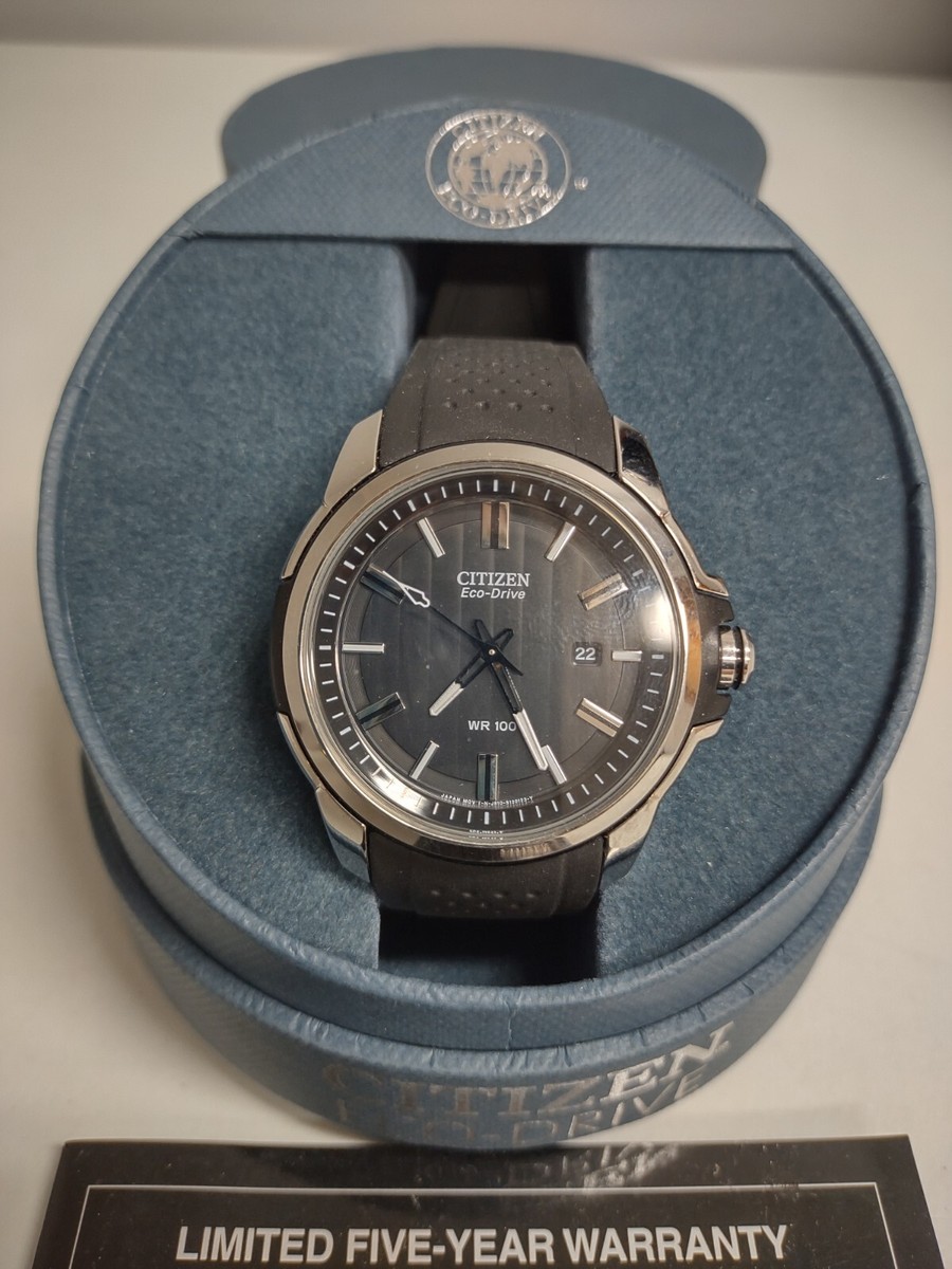 Citizen Eco-Drive WR100 Black Wristwatch | eBay