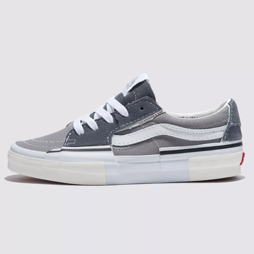New Vans Sk8 Low Reconstruct Grey White Sneakers Low Top Shoes 2023