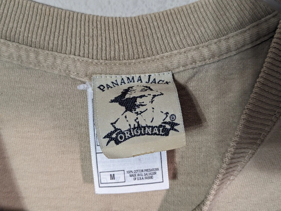 Autêntica Camiseta Vintage Original Panamá Jack Estilo Ilha Encalhada Rum Média  - Imagem 3 de 4