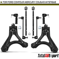8x Control Arm w/ Ball Joint Sway Bar Link for Ford Contour Mercury Cougar Front