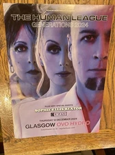 The Human League / Sophie Ellis Bextor -  Rare Gig/concert Poster Glasgow 2024