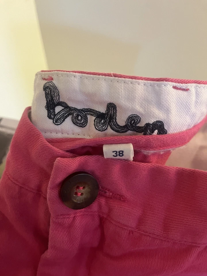 Boden S Pink Chino Shorts W 38 100 Cotton Original Foto 3 de 3