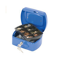 Image of Q-Connect Cash Box 6 Inch Blue KF02608