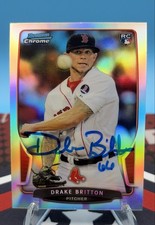 2013 Bowman Draft Picks & Prospects - Chrome Drake Britton #16 Refractor (RC)