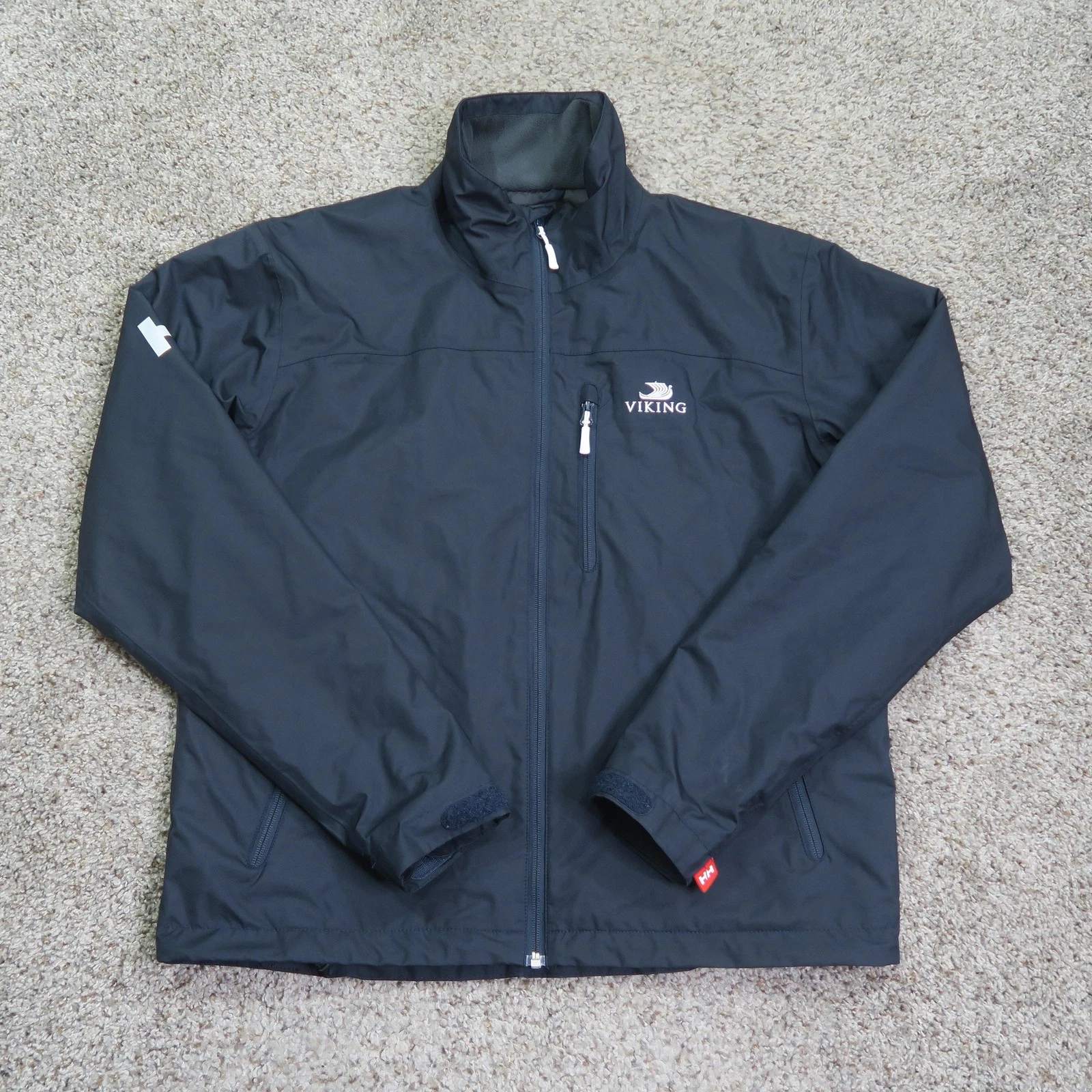 Helly Hansen Jacket Mens Medium Viking Cruise Softshell Fleece Lined Full Zip