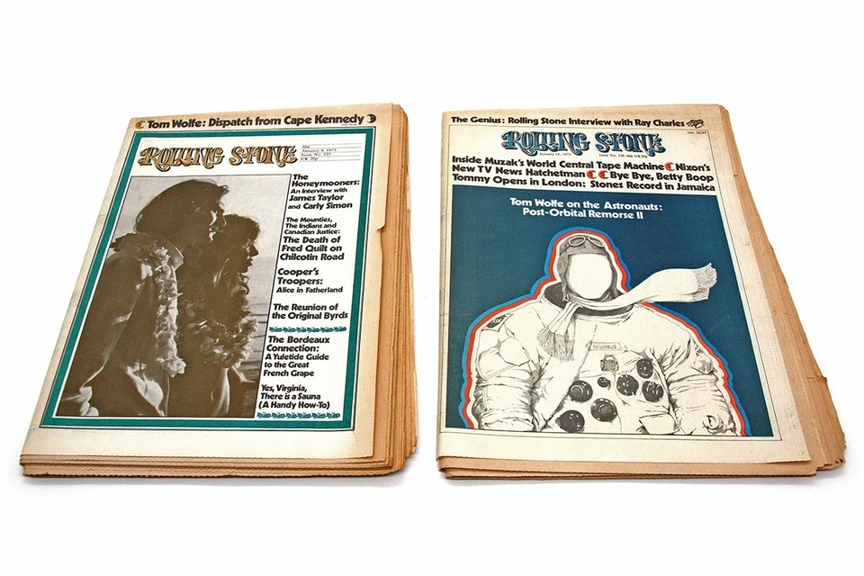 Lot of 1973 (Incomplete) Various "Rolling Stone" Magazines (23), Straight Arrow Foto 2 de 4