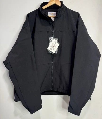 NWT 4XL Reg Flying Cross Duty Guard FULL-ZIP  Softshell Jacket 54100A Navy - product listing photo
