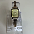 Vintage Seiko Women's Gold Tone Watch, Octagon Gold Dial Gold Tone Bracelet