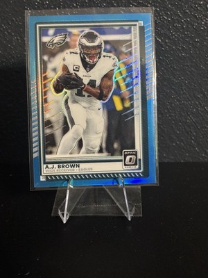 A.J. Brown [Aqua] #17 2025 Donruss Optic /349
