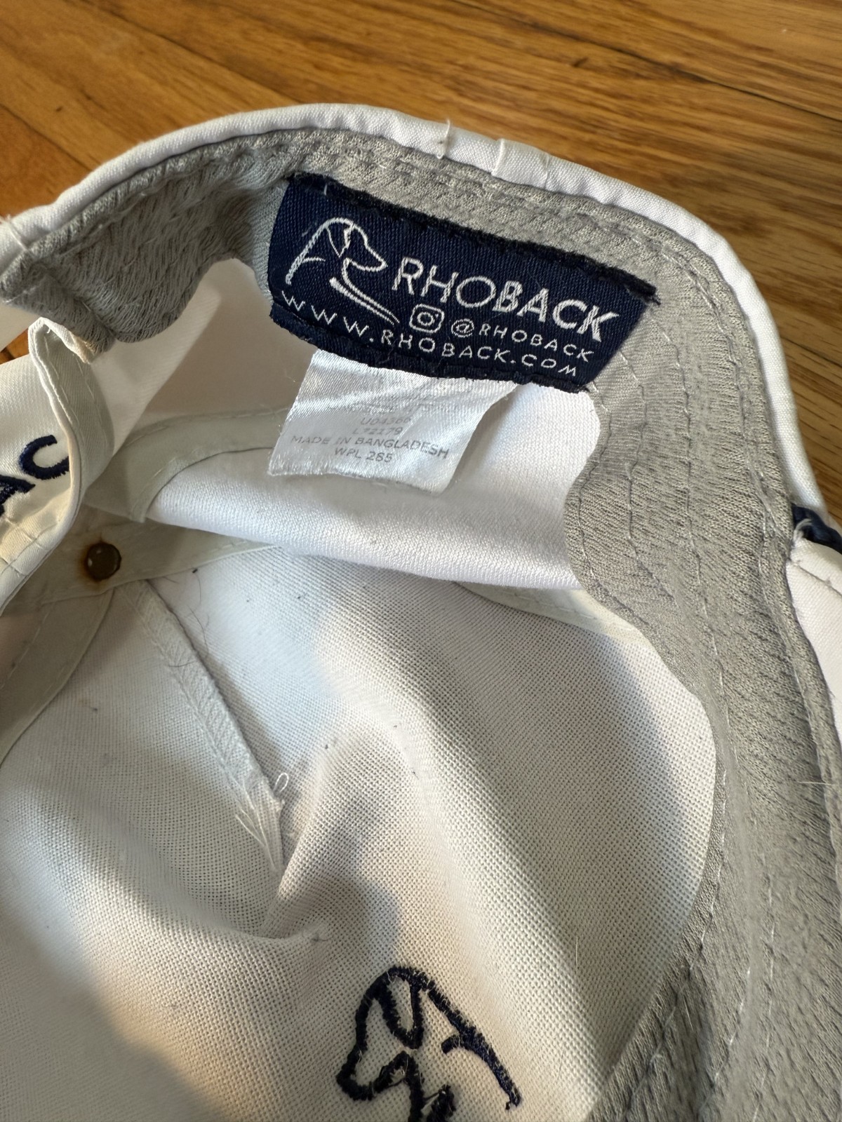 Rhoback Hat Cap White Adjustable Snapback Embroid… - image 6