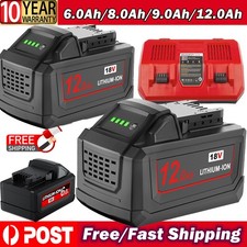 For Milwaukee for M18 Lithium 12.0Ah 18V Extended Capacity Battery 48-11-1860 A