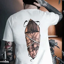 Bondage Game Printed Men's T-shirt 100% Cotton Casual Unisex Top Available