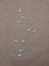 Judith Ripka Sterling Citrine & Diamonique Station Chain - 24"