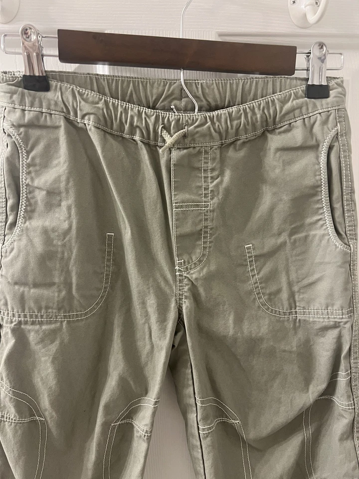 Hanna Andersson Boys Khaki Canvas Cotton Shorts Size 8 (130) - Image 3 of 4