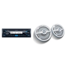 Sony DSX-M55BT Bluetooth Marine Receiver  6.5" Marine Speakers 2 Pack 2-Way ...