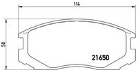 Brembo Bremsbelagsatz Scheibenbremse Prime P 54 015 FüR Daihatsu Mitsubishi Colt