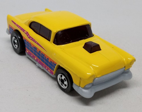 Vintage Hot Wheels Bright Yellow '57 Chevrolet Bel Air Loose Diecast 1:64 1978