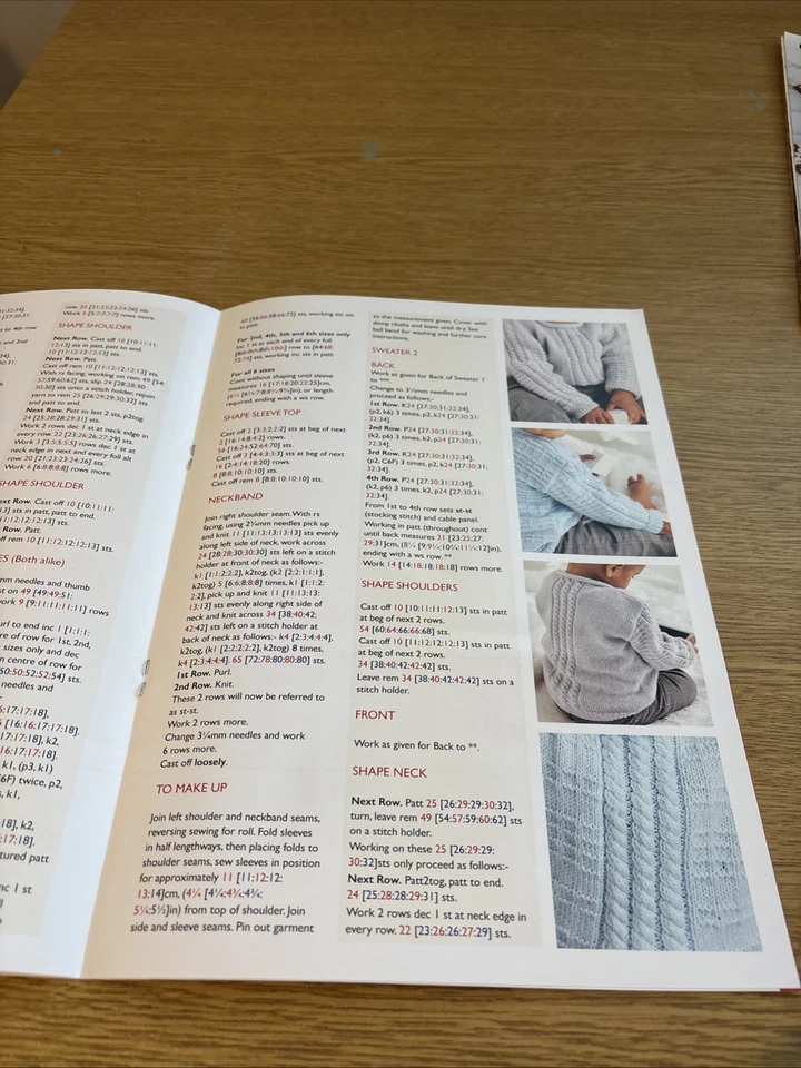 Sirdar Snuggly 4 Ply Knitting Pattern - 5367 Baby Sweater - 0-2 Years (Mer) - Image 4 of 4