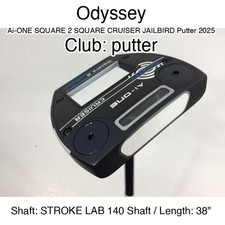 Odyssey Ai-ONE SQUARE 2 SQUARE CRUISER JAILBIRD Putter 2025 putter Putter 38" ST