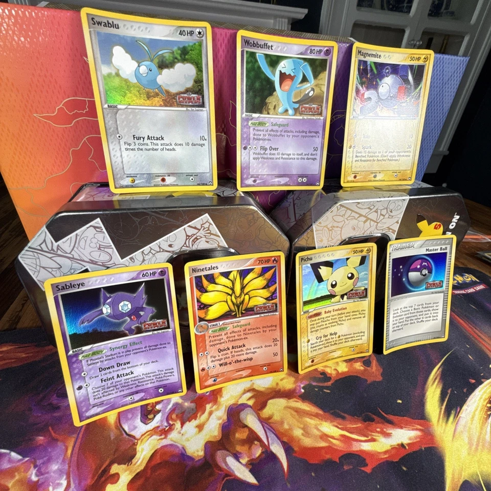 Pokemon TCG Power Keepers Ninetales Reverse Holo Stamped Lot Pichu Sableye - Image 3 of 4