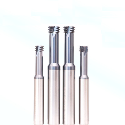 Carbide UNC Thread End Mill Milling Cutter Three Tooth CNC Boring Cutter For Tap