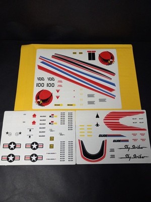 Gi Joe 1983 SkyStriker Sticker Set, New Custom Decals Peel & Stick, Sky Striker 