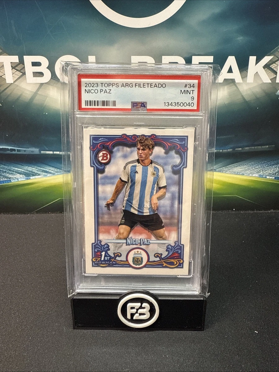 1st 直筆サイン】Nico Paz 2023 Topps Fileteado Bowman Argentina 