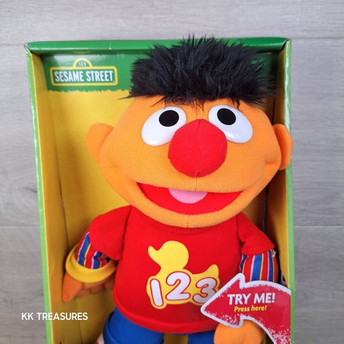 Sesame Street Rockin' Numbers Ernie Talking Singing Plush Toy Hasbro Playskool - Picture 2 of 13