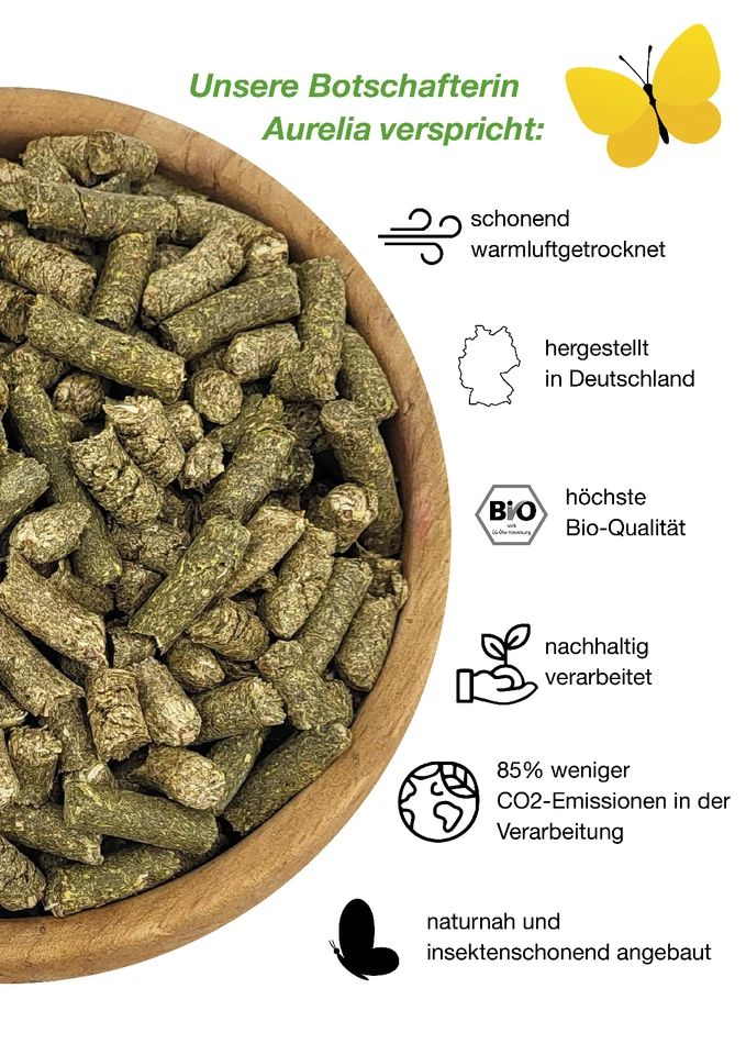 Heucobs Bio, Wiesencobs, WiesenGold® Bio KräuterHeu Pellets/Cobs (20kg) - Bild 3 von 4