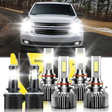 For Chevy Suburban 2500 2000-2006 LED Headlight + Fog Lights Bulbs Kit 6000K