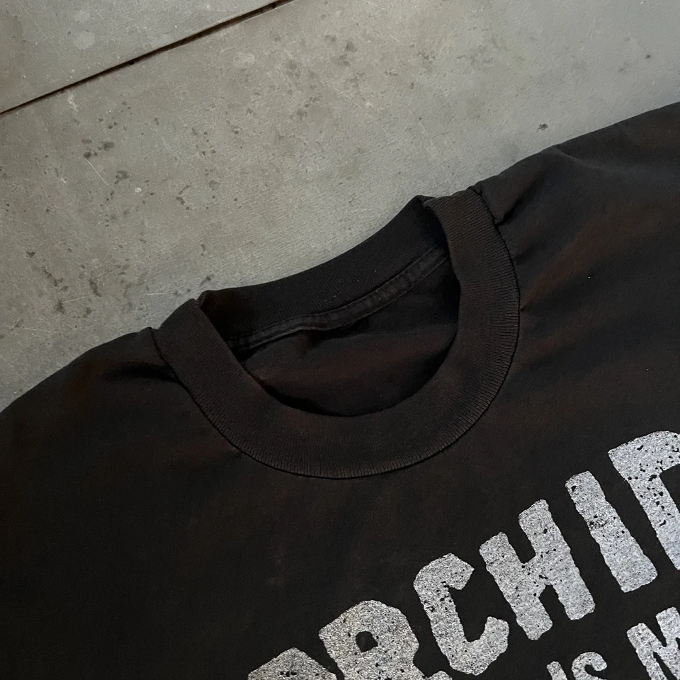 复古 90 年代兰花衬衫尺寸 L Band Tour Screamo 朋克金属研磨 Emo Scram — 第 3/4 张图片