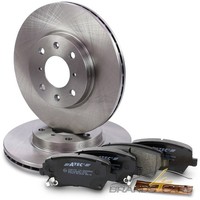 Atec Bremsscheiben BelÜFtet Ø252+BREMSBELÄGE Vorne FÜR Suzuki Splash Swift 3 05-