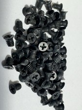 10x Rollei Camera Black Anodized Trim Screw 1.6mm X 2.3mm Philips NOS 01734.93.0
