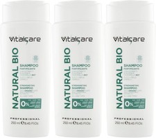 3x Vitalcare  Natural Bio -Fortifying Hair Shampoo, 250 ml-Brand New -Pack of 3