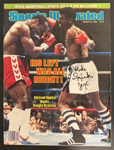 MIKE SPINKS & DWIGHT QAWI Autographed Signed 1983 Complete Sports Illustrated