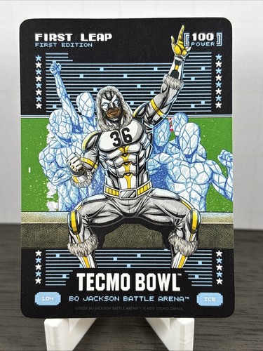 Bo Jackson Battle Arena Tecmo Bowl FIRST LEAP Ice #104 - LeRoy Butler