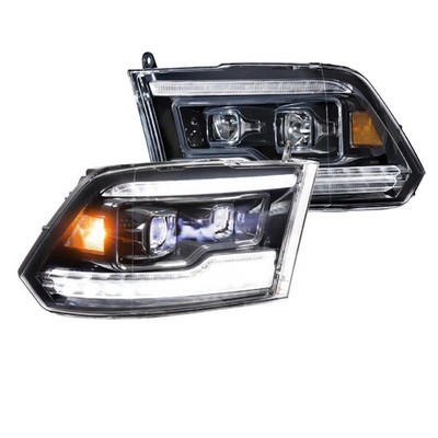 Morimoto XB Plug & Play Gloss Black Bi-LED Headlights for 09-18 Ram Set of 2