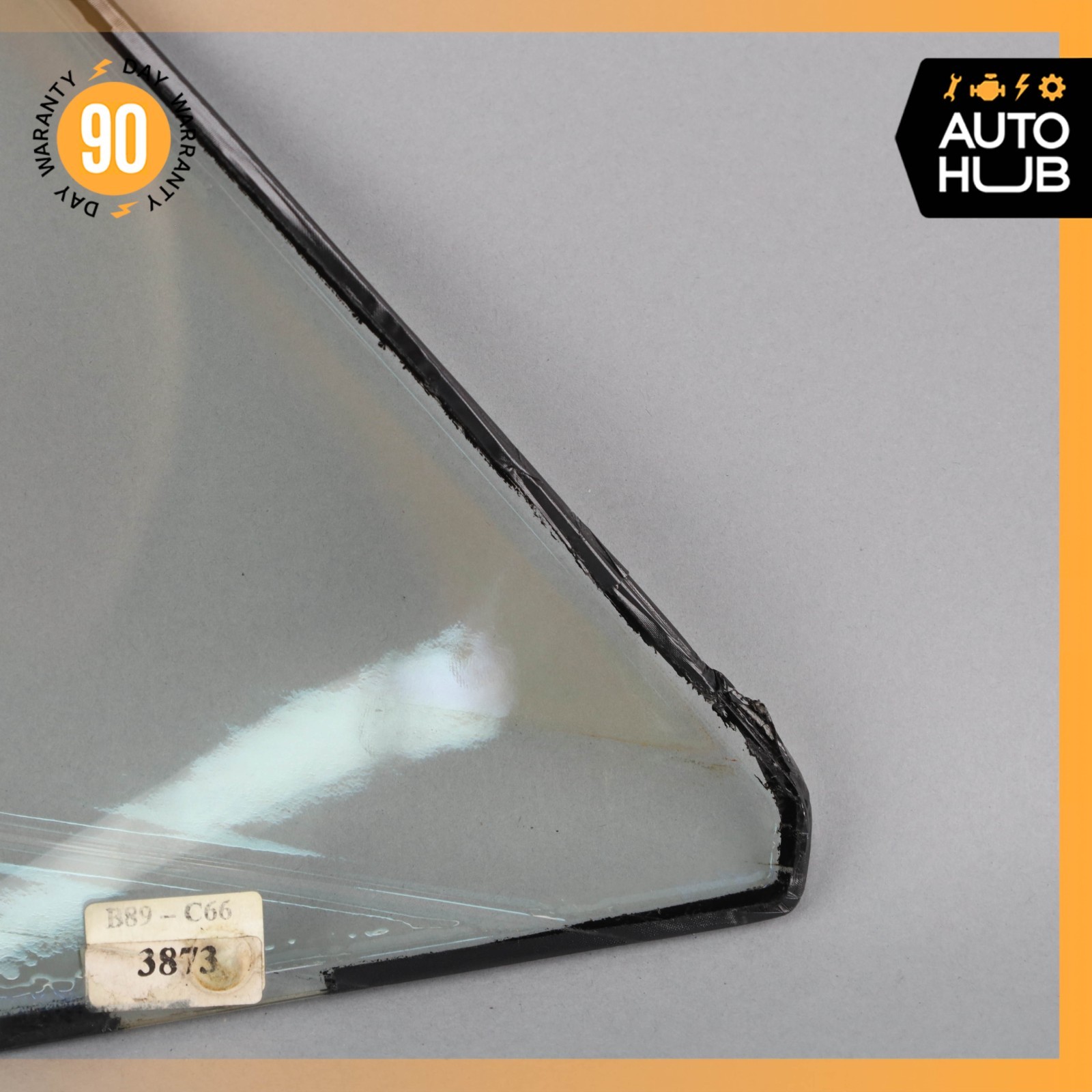 06-13 Bentley Continental Flying Spur Front Left Door Corner Window Glass OEM