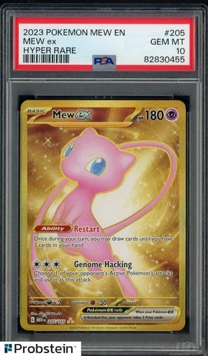 #1 2023 Pokemon MEW EN Hyper Rare #205 Mew ex PSA 10 GEM MINT