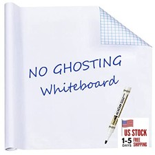 board Sticker for Wall 18" x 79" Dry Erase Board Wallpaper 18"W x 79"H White