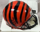 Ickey Woods Signed Autographed Cincinnati Bengals Speed Mini Helmet JSA COA