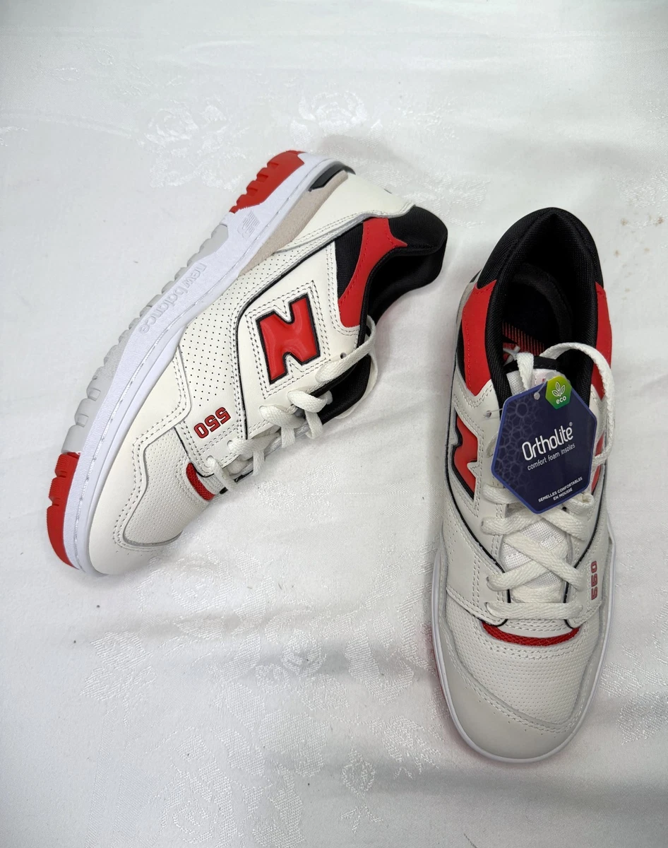 New Balance Unisex Size M8.5/W10 - 550 Style# BB550EMR MSRP $ 109 New Balance 550 Sea Salt True Red for sale | eBay main image 3