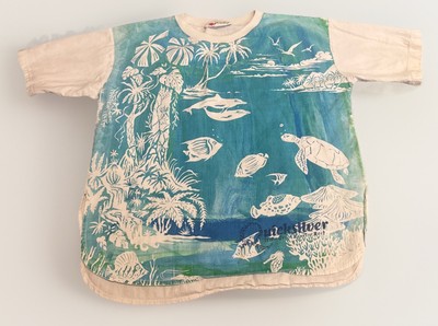 Vintage 90s Quicksilver Cruises Great Barrier Reef Art Shirt Top Australia L-XL