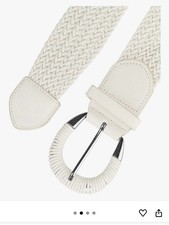 Woven Waist Belts Wide Braided Belts for Women Dress Metal Buckle Top