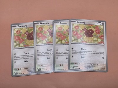 4x Buneary 107/132 Me01: Mega Evolution PLAYSET x4 - Pokemon TCG