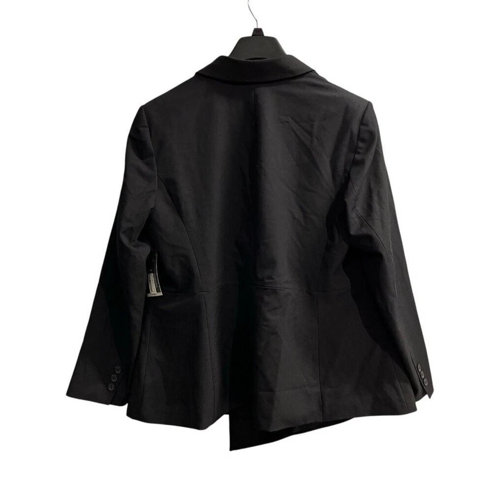 Worthington Blazer Womens 3X Black One Button Structured Jacket Neutral Capsule - Image 2 of 4