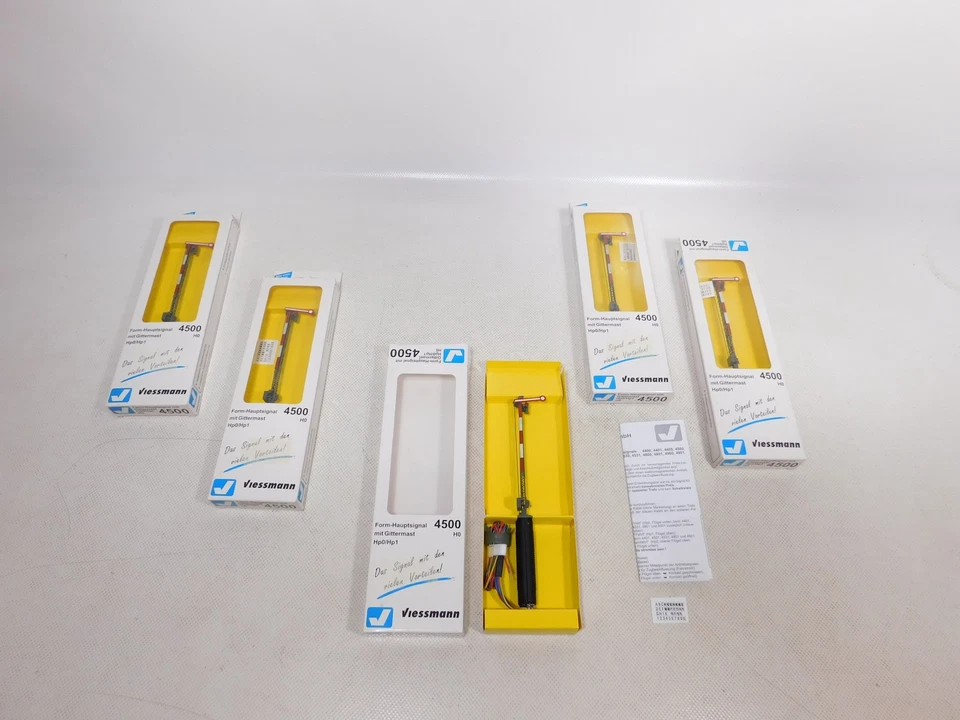 Viessmann H0 AC DC 4500 Form Main Signal With Lattice Mast Mint Box #EG534-0.5 - Image 3 of 3