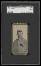 1910 T211 Red Sun Baseball Cards 5