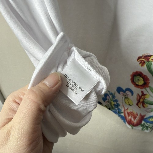 Jane + Delancey White Floral Dolman Short Sleeve Blouse Plus Size 2X NWT - Bild 5 von 6
