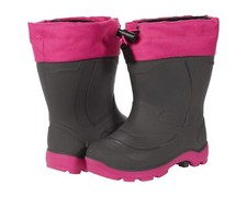 Kamik Kids' Snobuster 1 Winter Boots Charcoal/Magenta AK8155G-CHM
